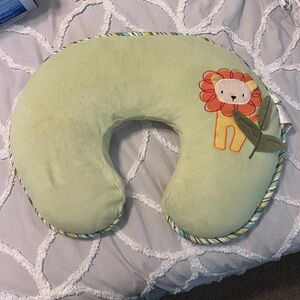 Green Boppy Nursing Pillow